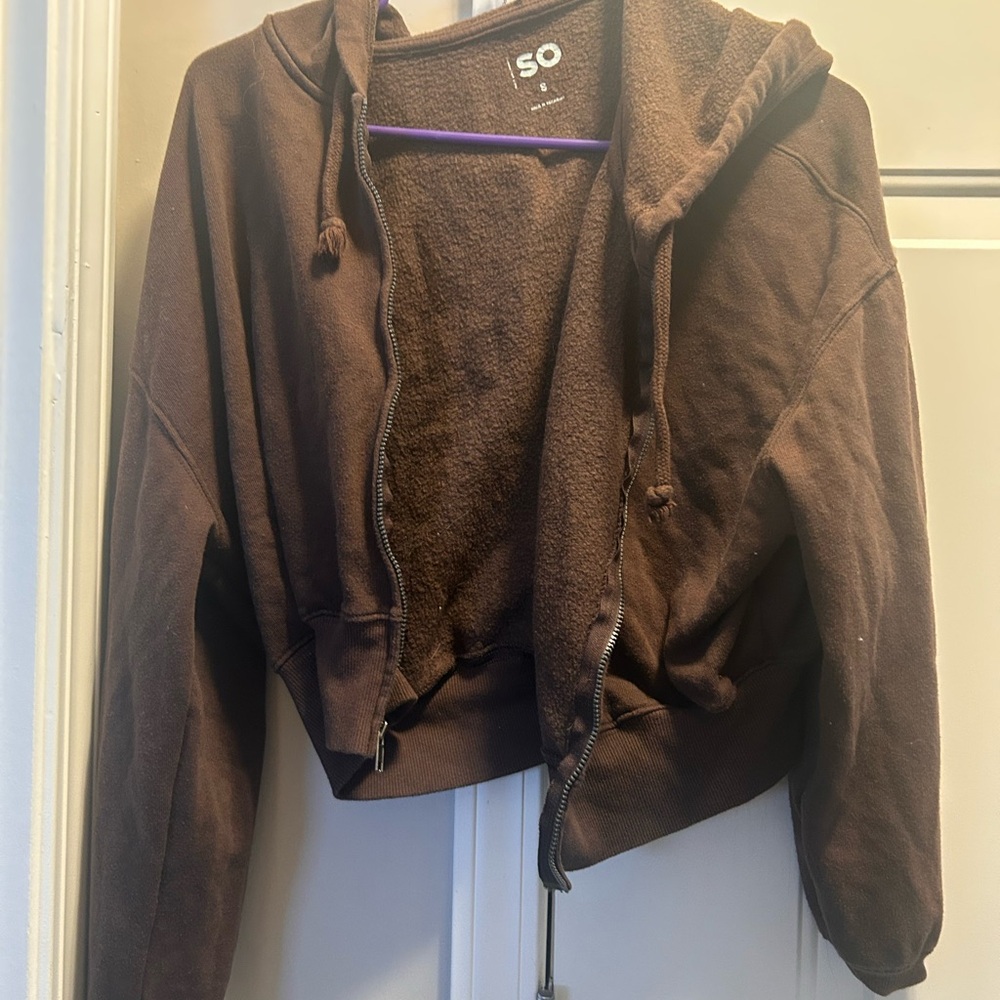 SO Women's Dark Brown Bomber Jacket